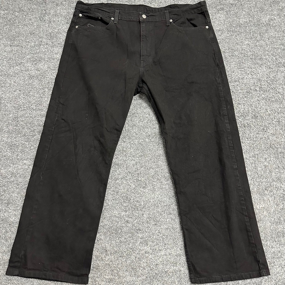 Levi's Jeans Mens Size 40x30 Black 569 Loose Straight Fit Denim Pants Excellent